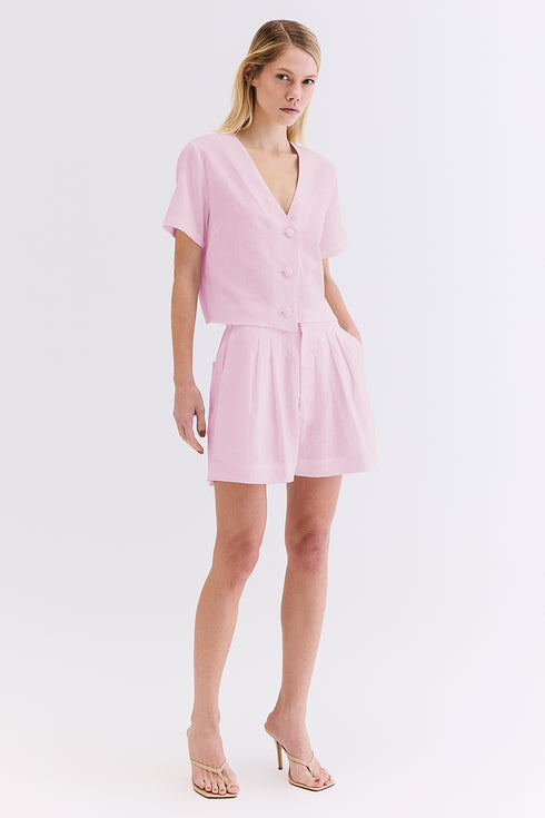 SHORTS LINHO ROSA
